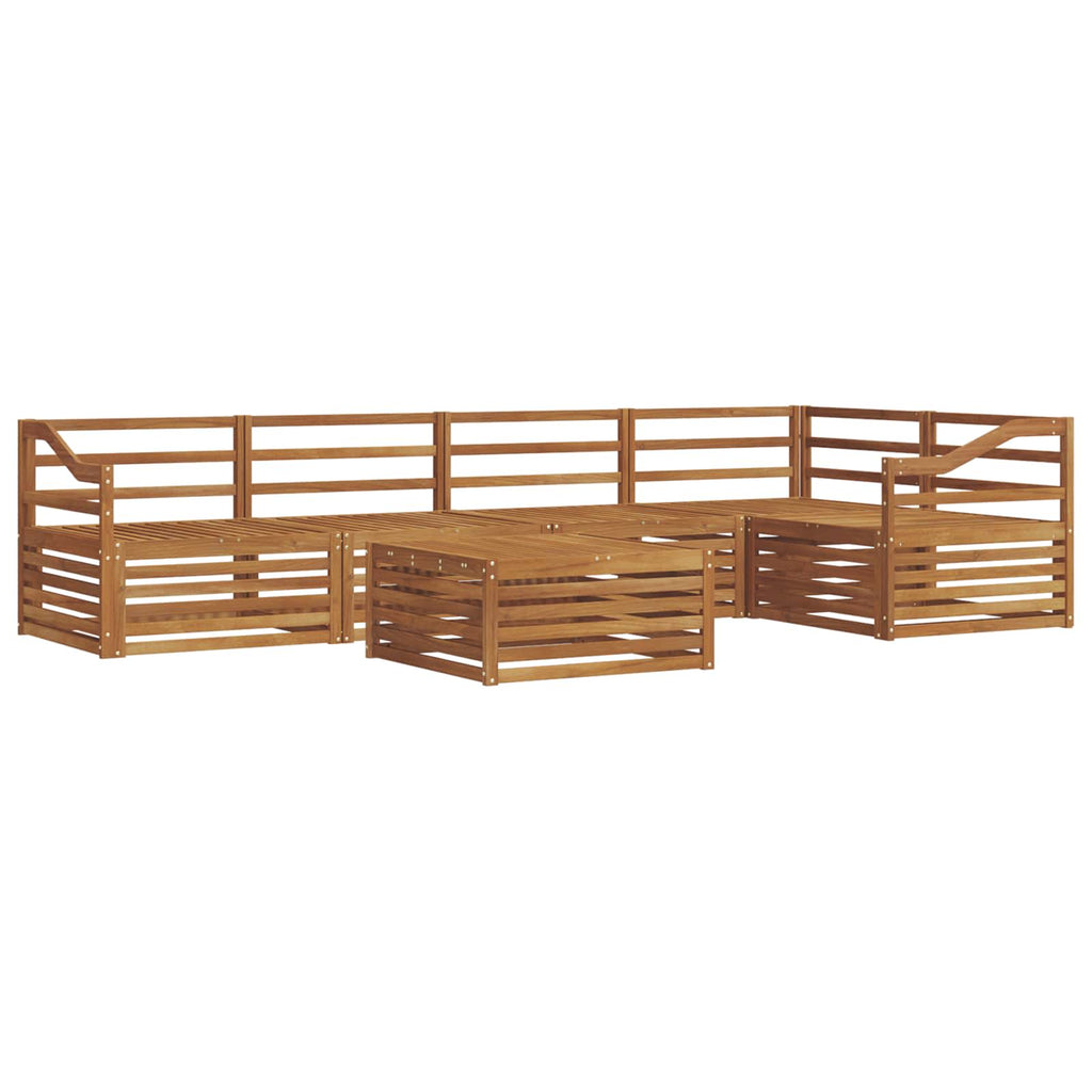 Outdoor-Sofagarnitur 6 pcs Natur