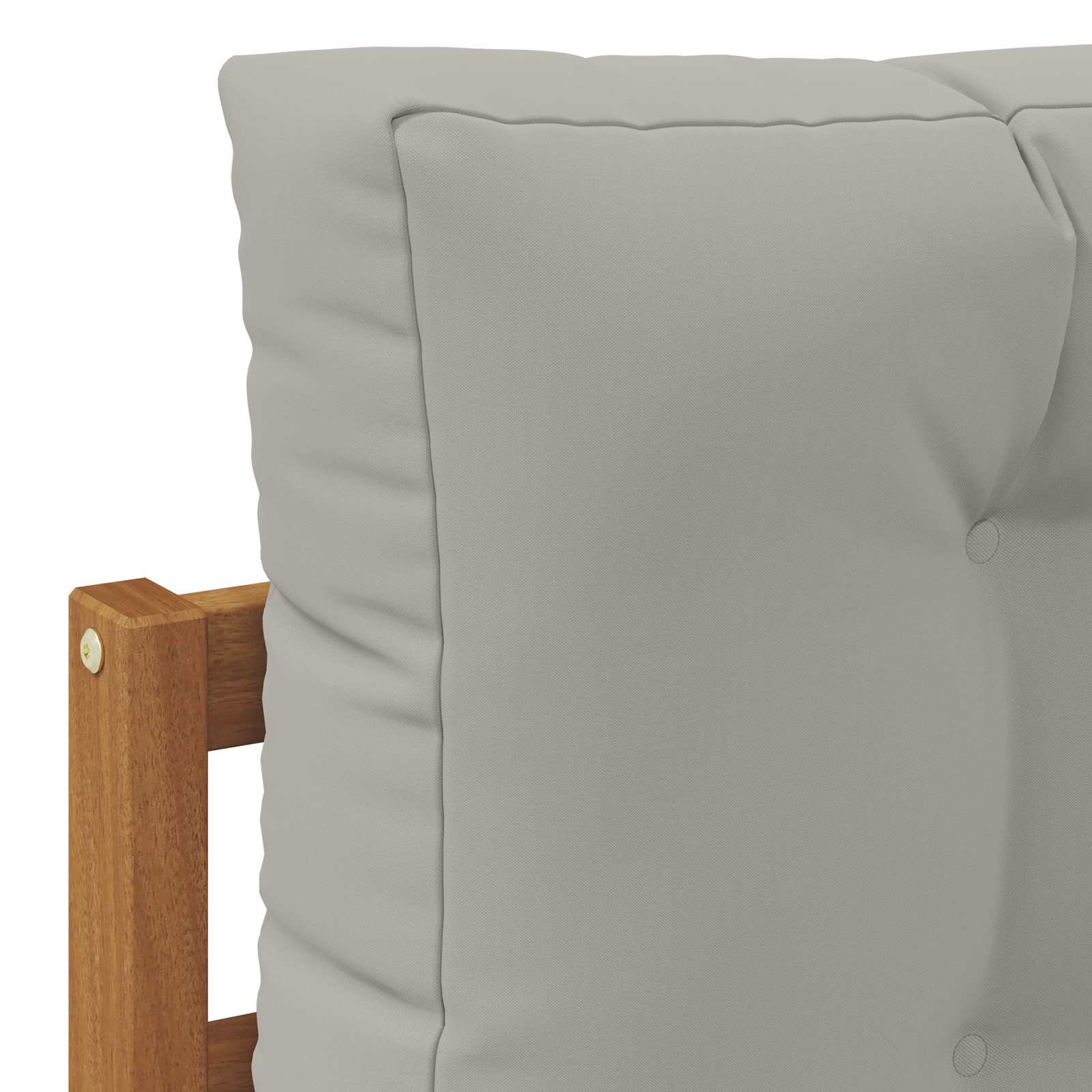 Outdoor-Sofagarnitur mit Kissen 7 pcs Natürlich und Hellgrau