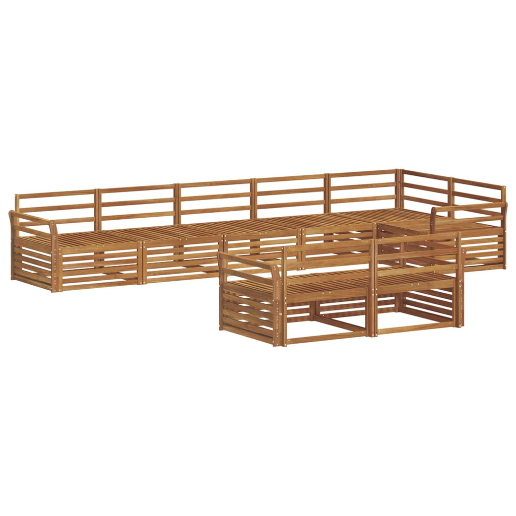 Outdoor-Sofagarnitur 8 pcs Natur Massivholz Akazie