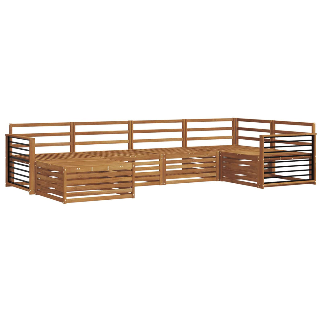 Outdoor-Sofagarnitur 6 pcs Natur