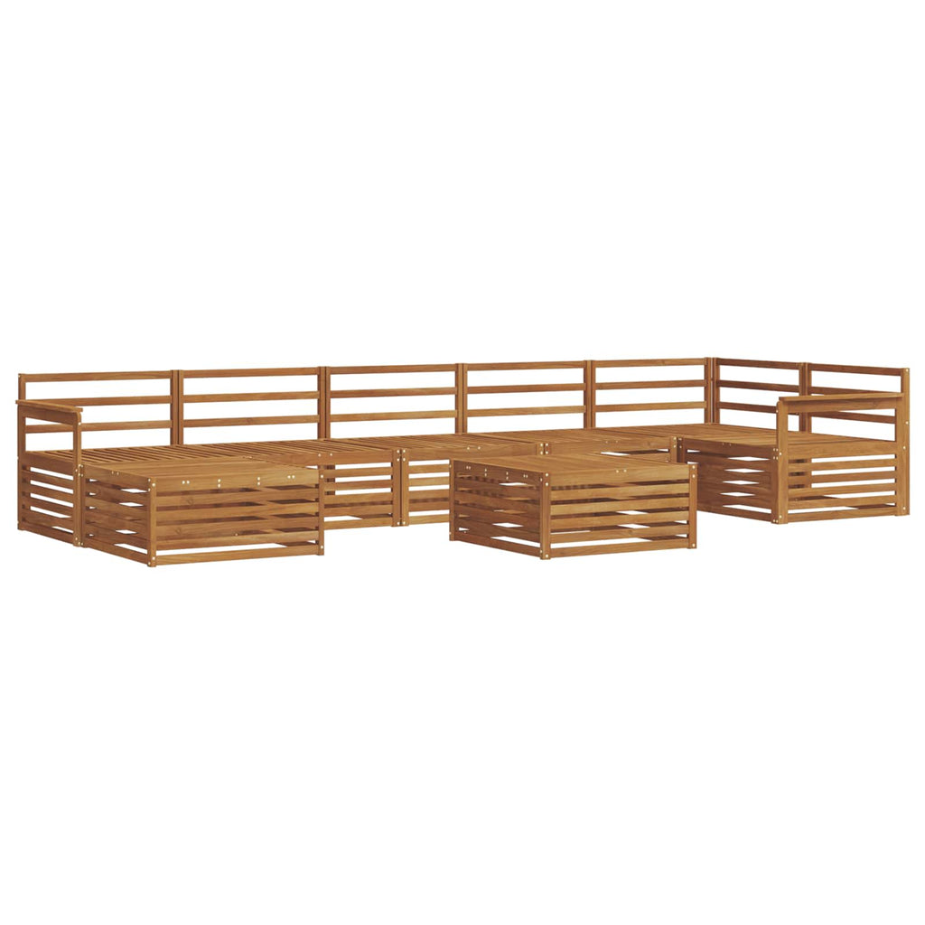 Outdoor-Sofagarnitur 8 pcs Natur