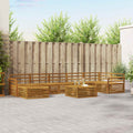 Outdoor-Sofagarnitur 8 pcs Natur