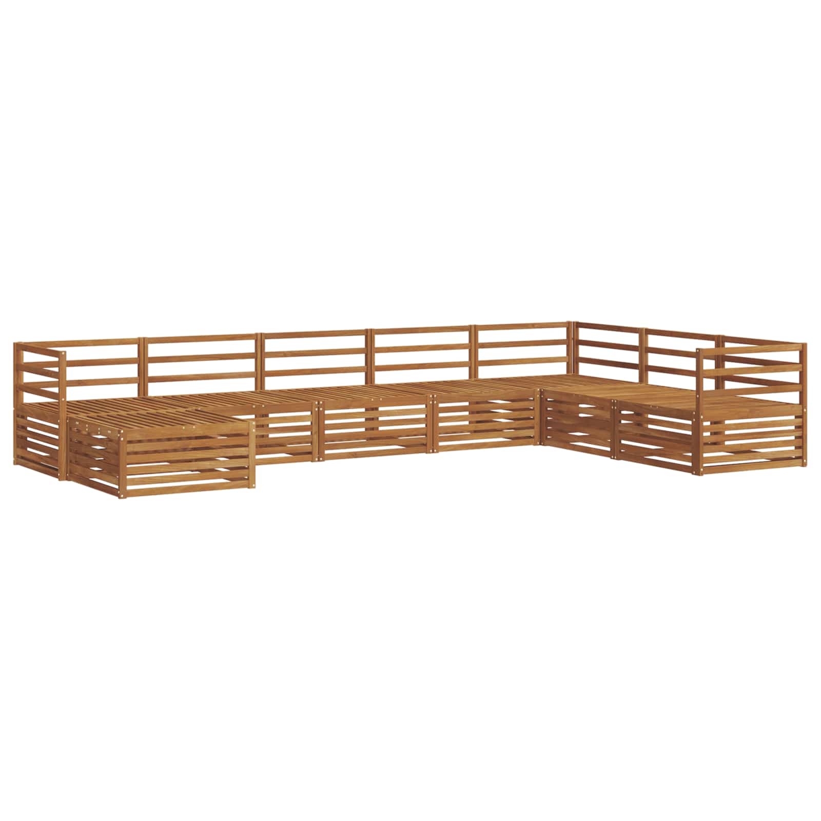 Outdoor-Sofagarnitur 8 pcs Natur