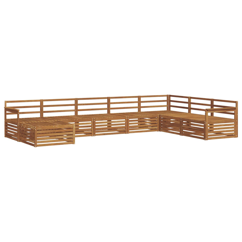 Outdoor-Sofagarnitur 8 pcs Natur