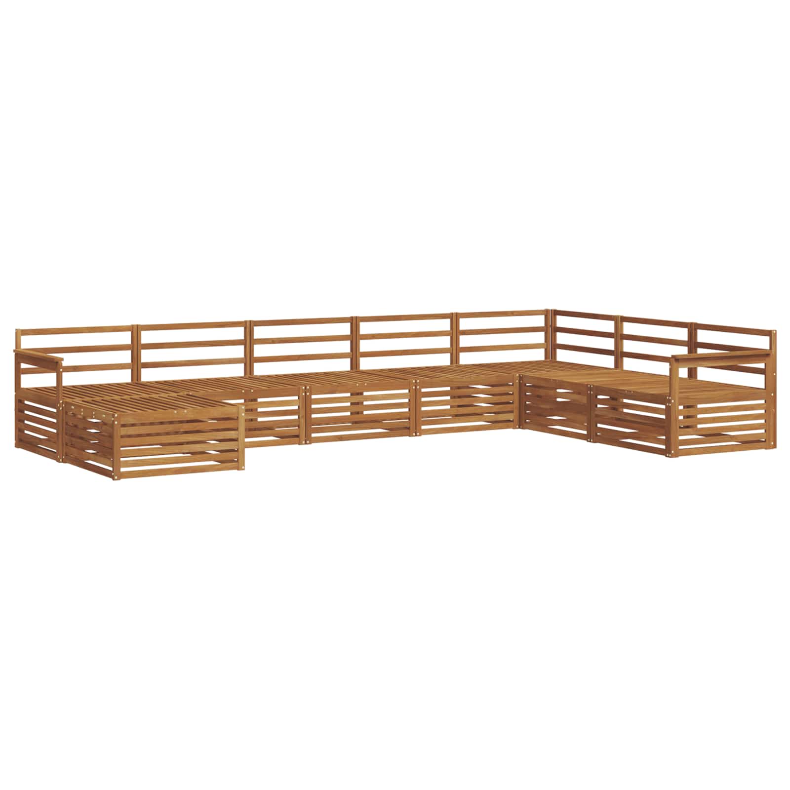 Outdoor-Sofagarnitur 8 pcs Natur