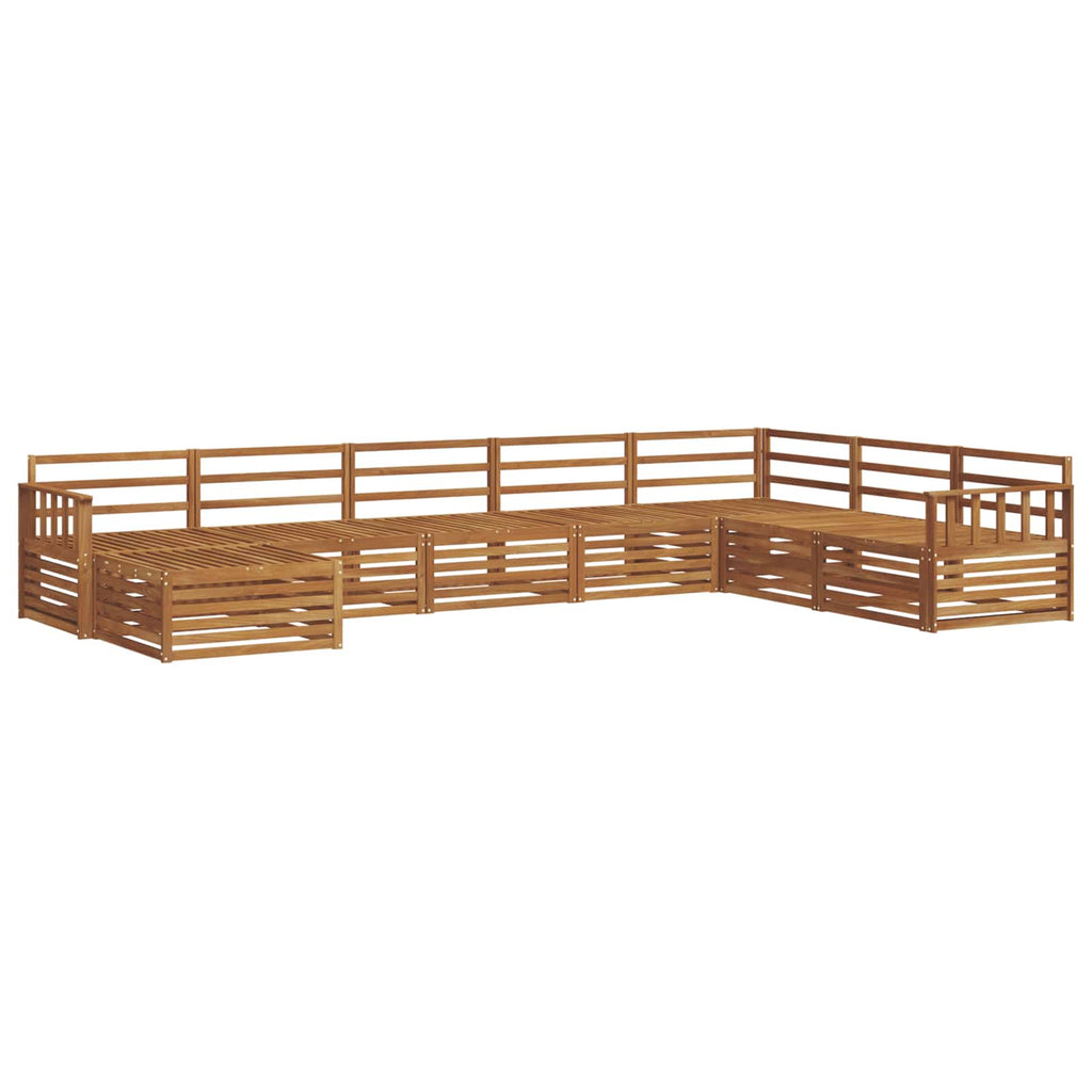 Outdoor-Sofagarnitur 8 pcs Natur