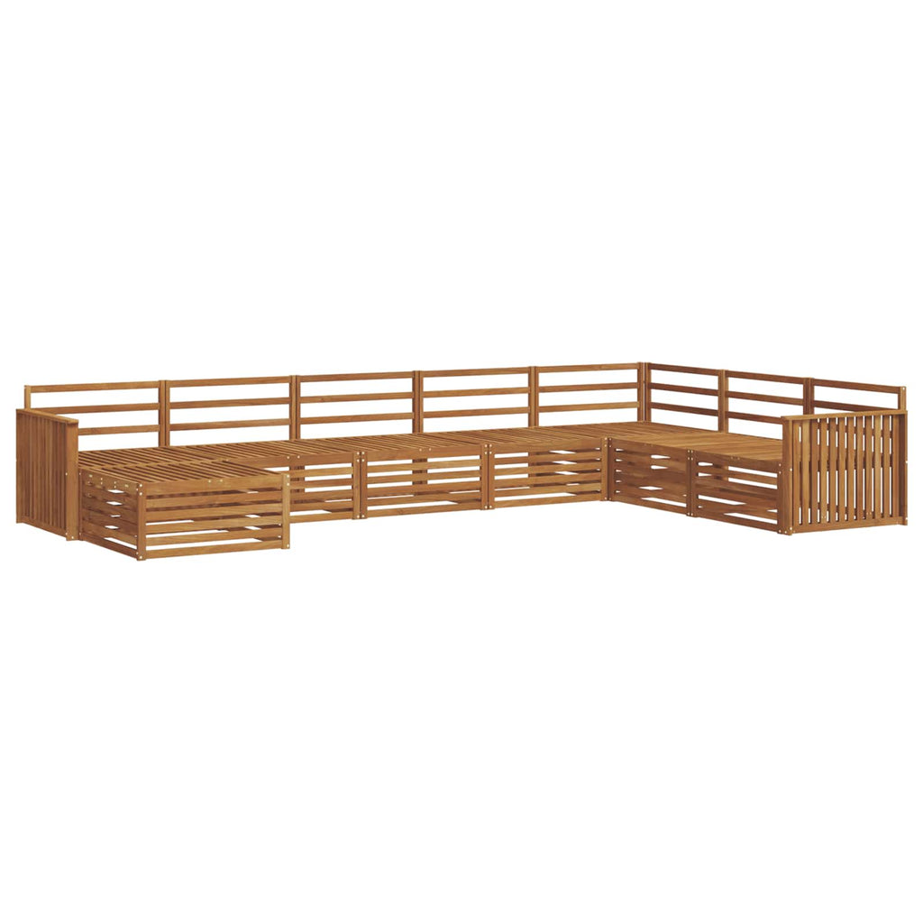 Outdoor-Sofagarnitur 8 pcs Natur