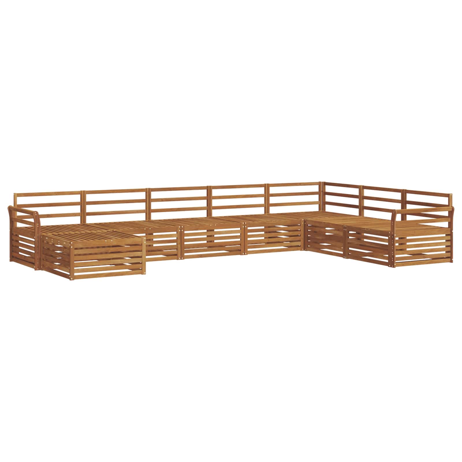 Outdoor-Sofagarnitur 8 pcs Natur