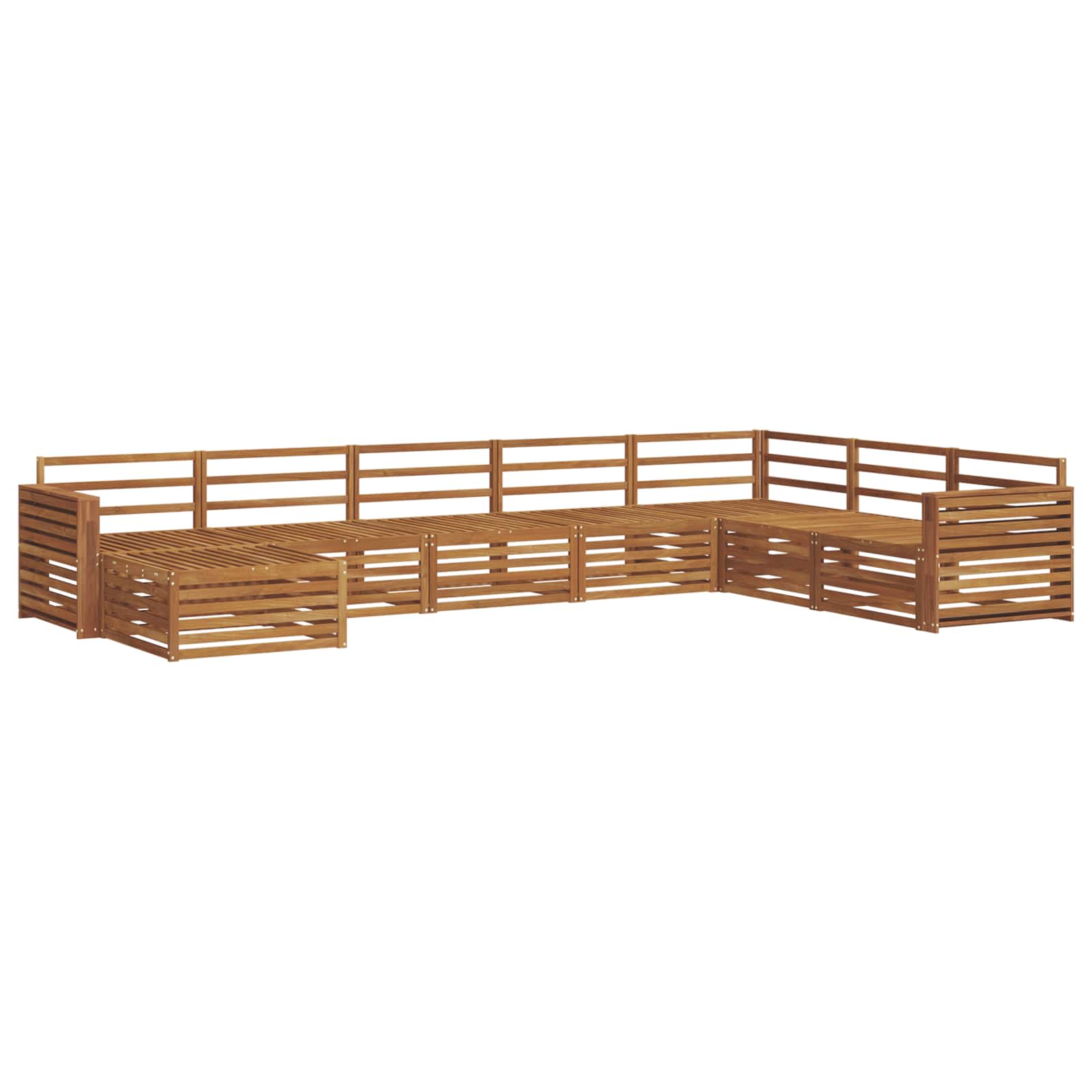 Outdoor-Sofagarnitur 8 pcs Natur