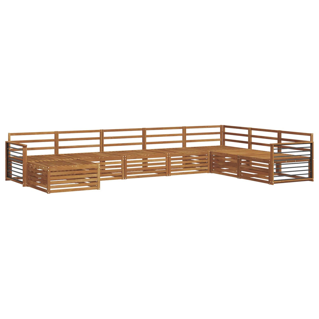 Sofagarnituren 8 pcs Natur Massivholz Akazie