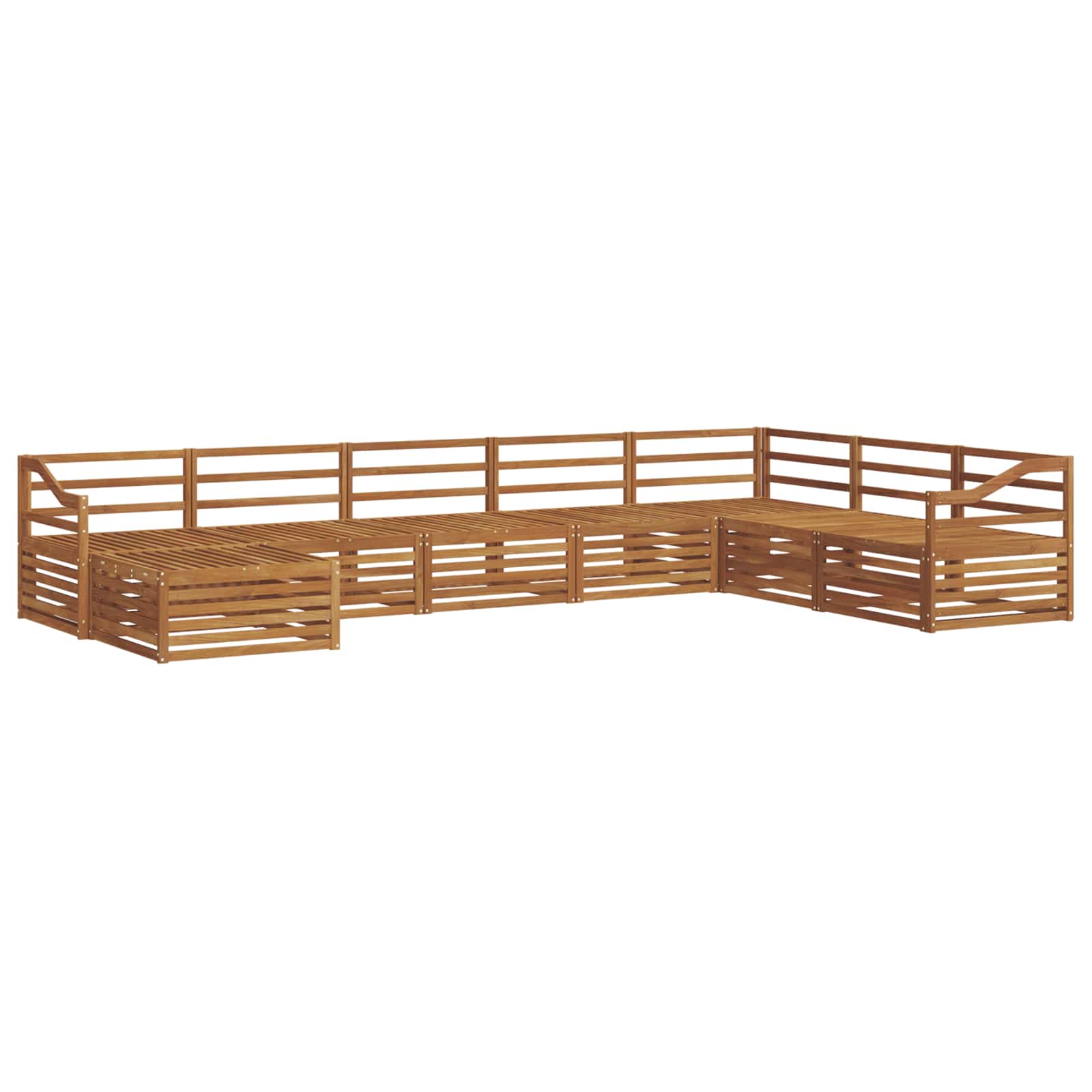 Outdoor-Sofagarnitur 8 pcs Natur