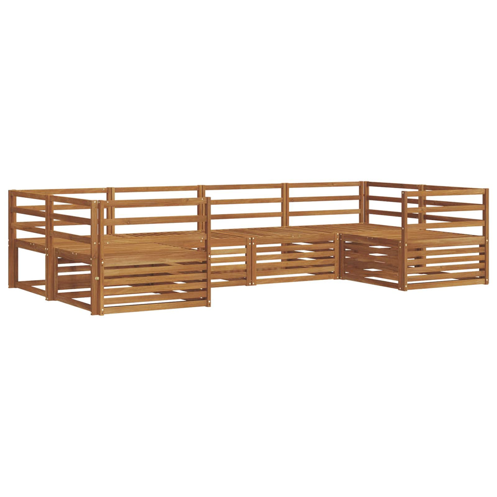 Outdoor-Sofagarnitur 6 pcs Natur