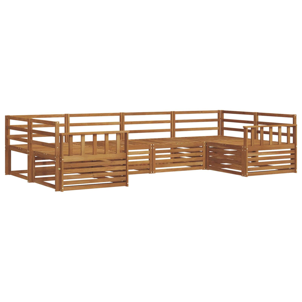Outdoor-Sofagarnitur 6 pcs Natur
