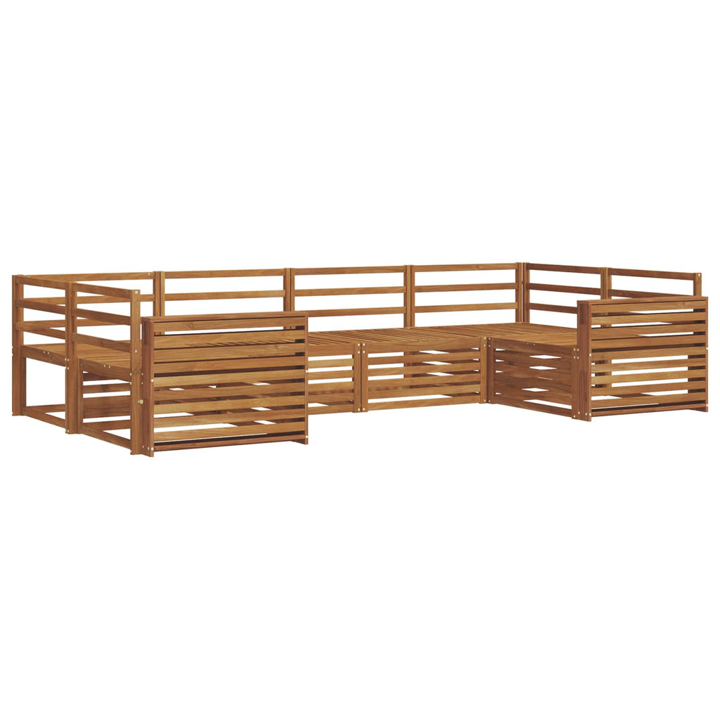 Outdoor-Sofagarnitur 6 pcs Natur