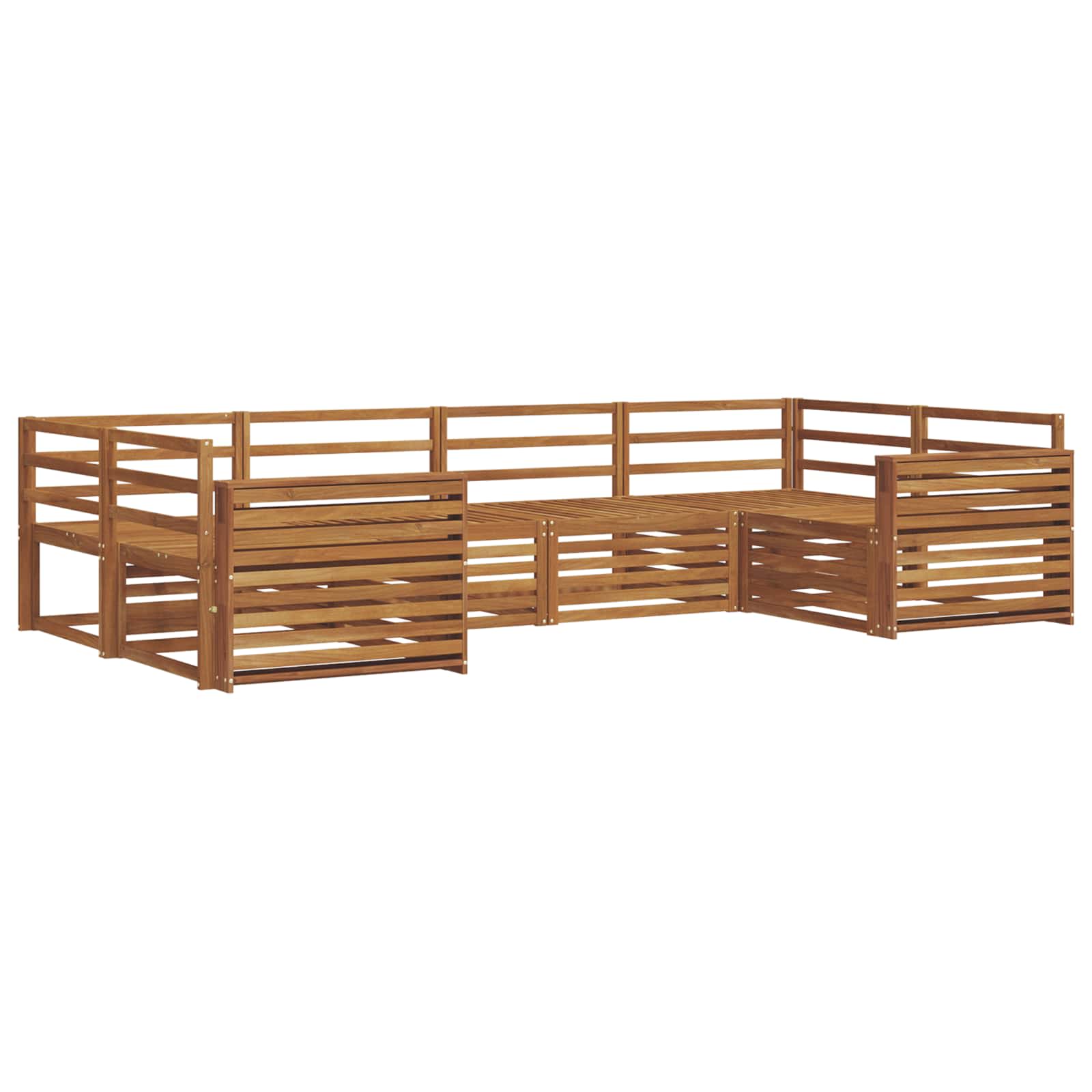 Outdoor-Sofagarnitur 6 pcs Natur