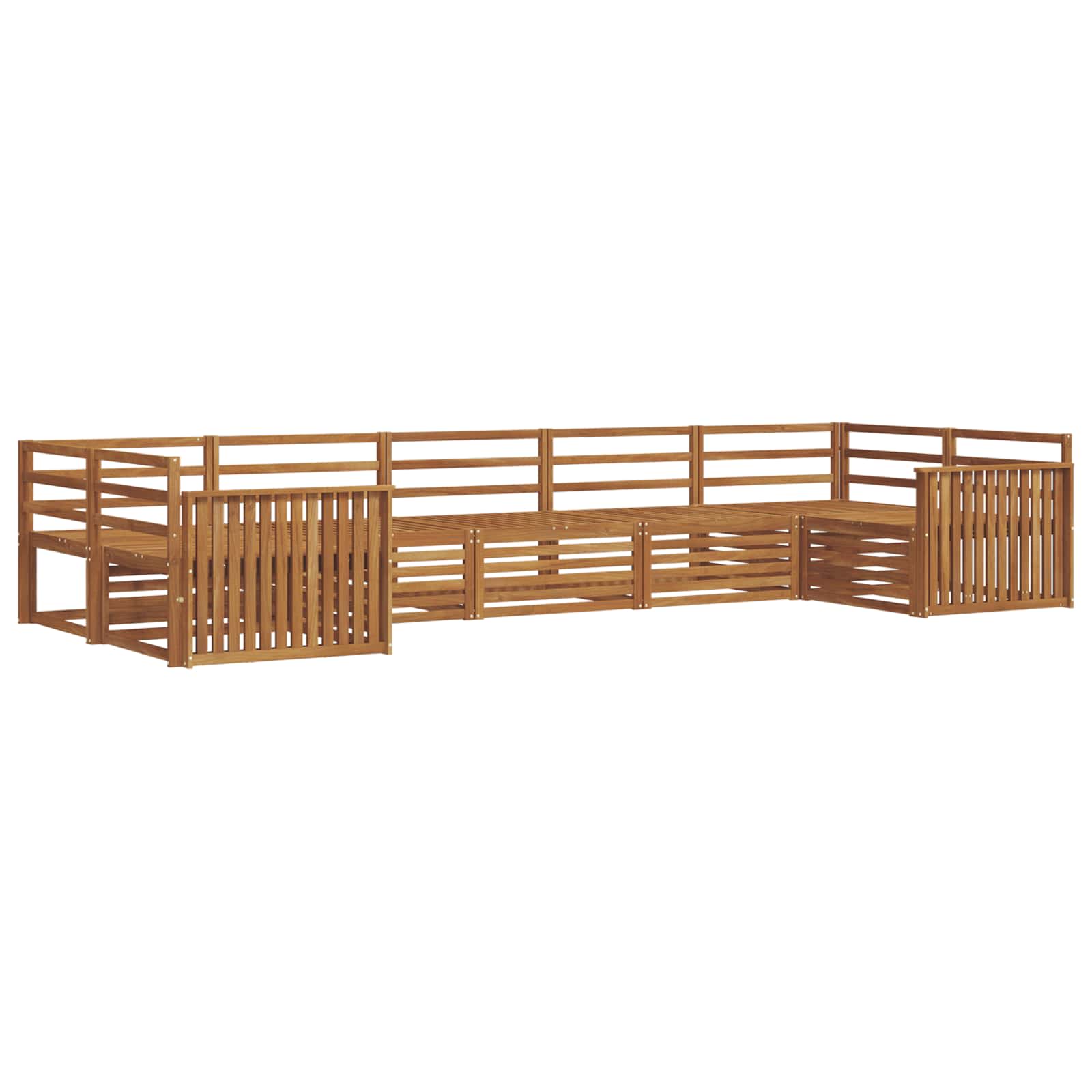 Outdoor-Sofagarnitur 7 pcs Natur