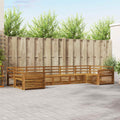 Outdoor-Sofagarnitur 7 pcs Natur