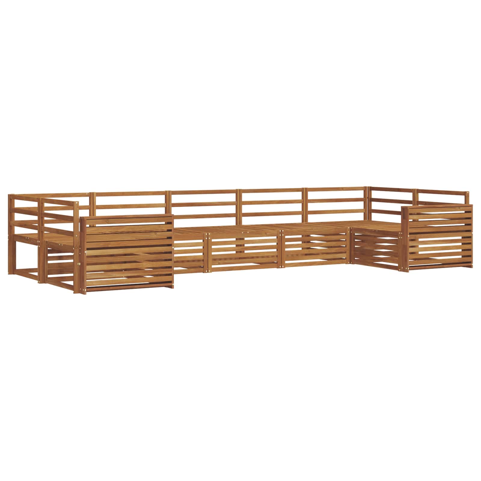 Outdoor-Sofagarnitur 7 pcs Natur