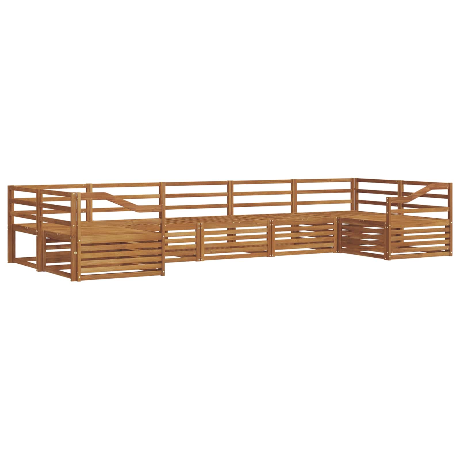 Outdoor-Sofagarnitur 7 pcs Natur