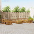 Sofagarnituren 11 pcs Natur Massivholz Akazie