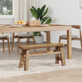 Bank Natur 100 x 29 x 43,5 cm Massivholz Teak
