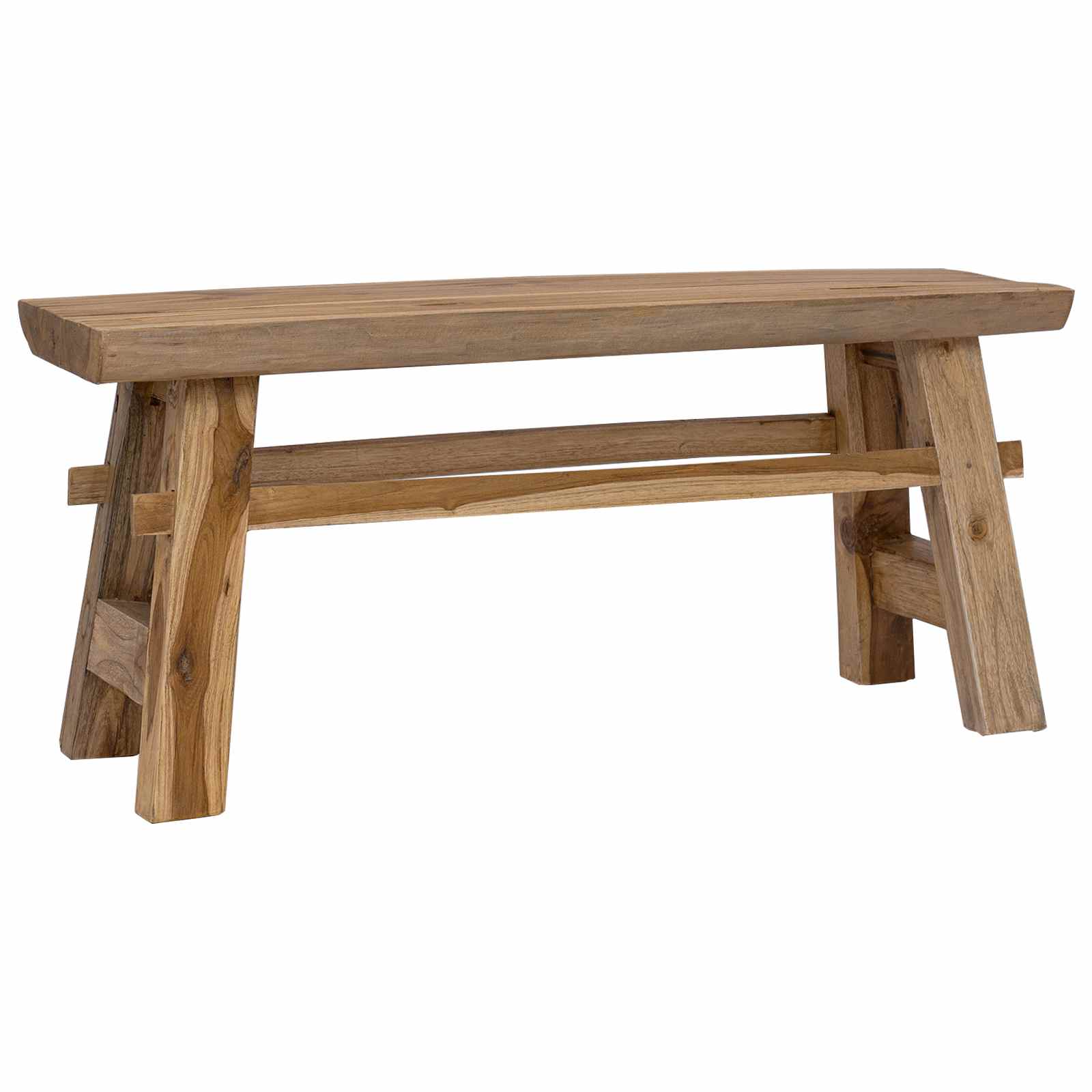 Bank Natur 100 x 29 x 43,5 cm Massivholz Teak