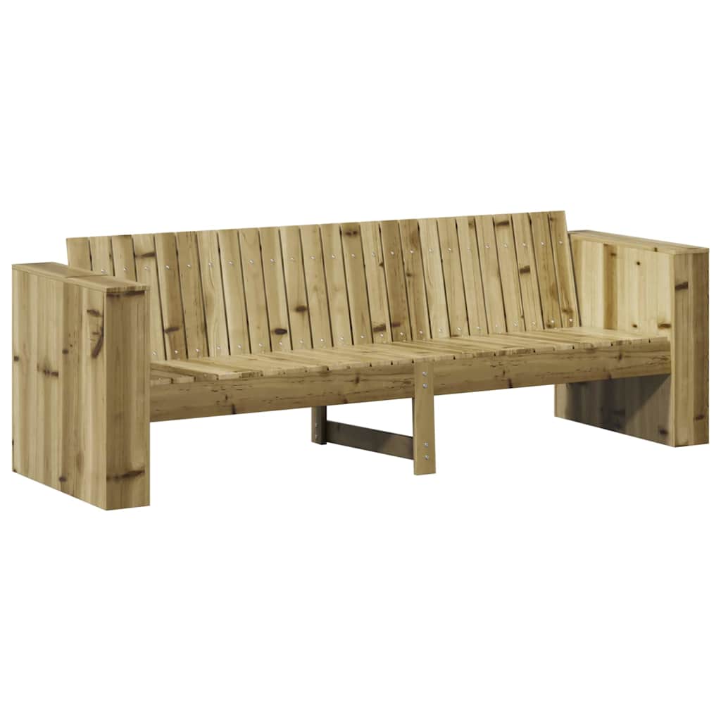 Garten-Sofa Braun 185,5 x 60 x 62 cm Massives Kiefernholz
