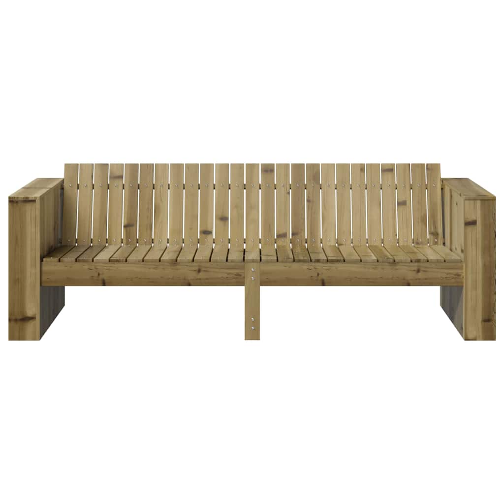 Garten-Sofa Braun 185,5 x 60 x 62 cm Massives Kiefernholz