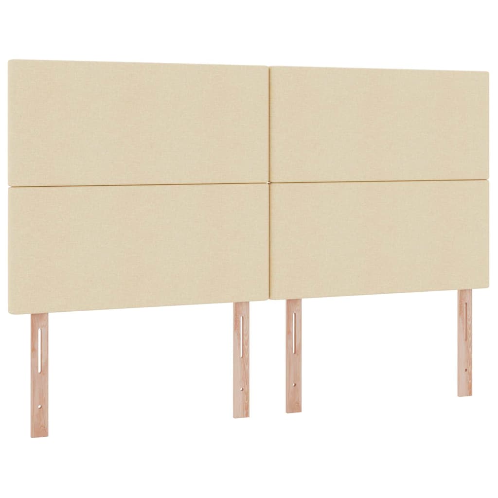 Aufbewahrungsbett mit Matratze Creme 180 x 200 cm Stoff