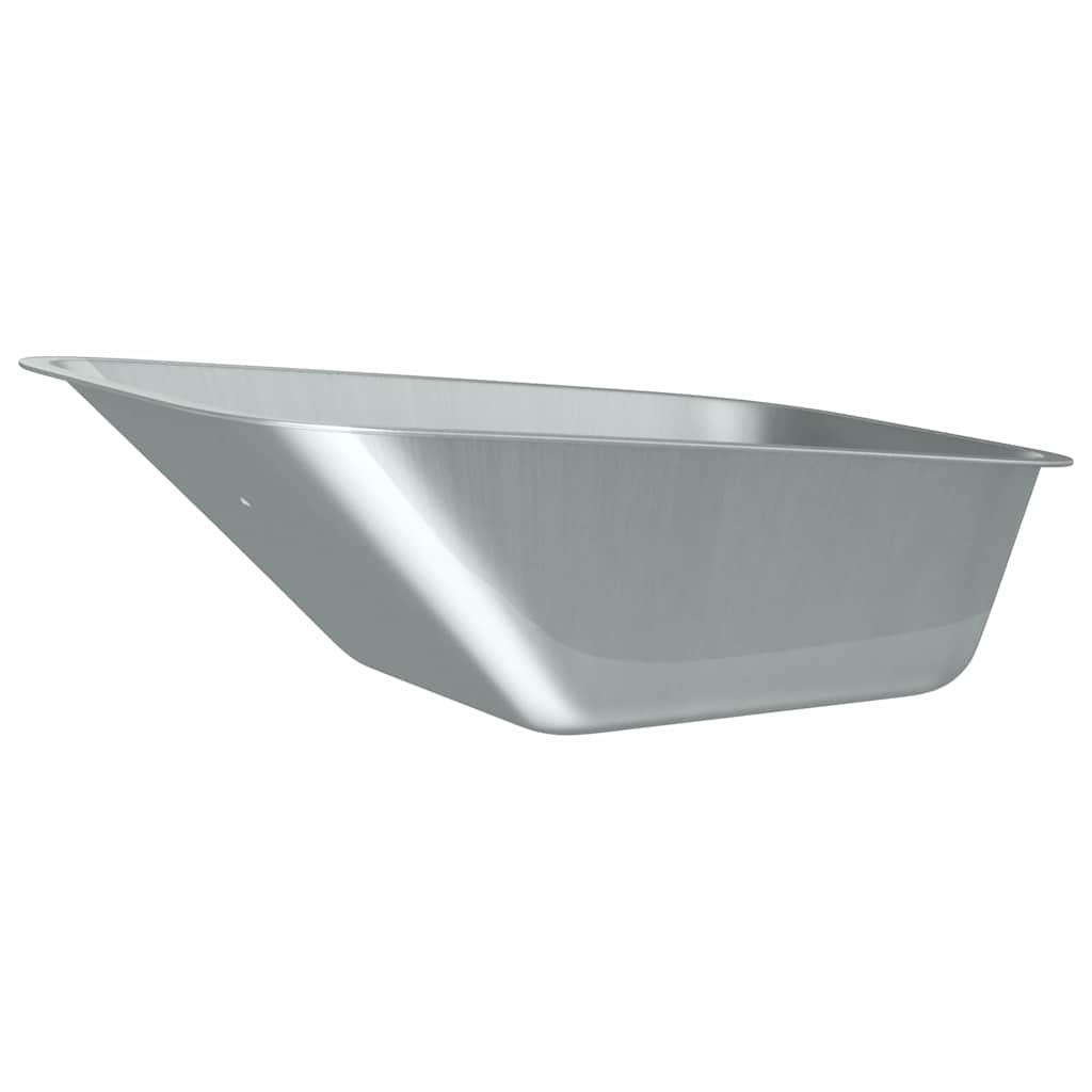 Ersatzschaufel für Schubkarre Silber 88 x 60 x 32 cm Stahl
