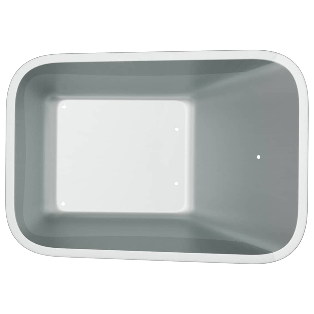 Ersatzschaufel für Schubkarre Silber 88 x 60 x 32 cm Stahl