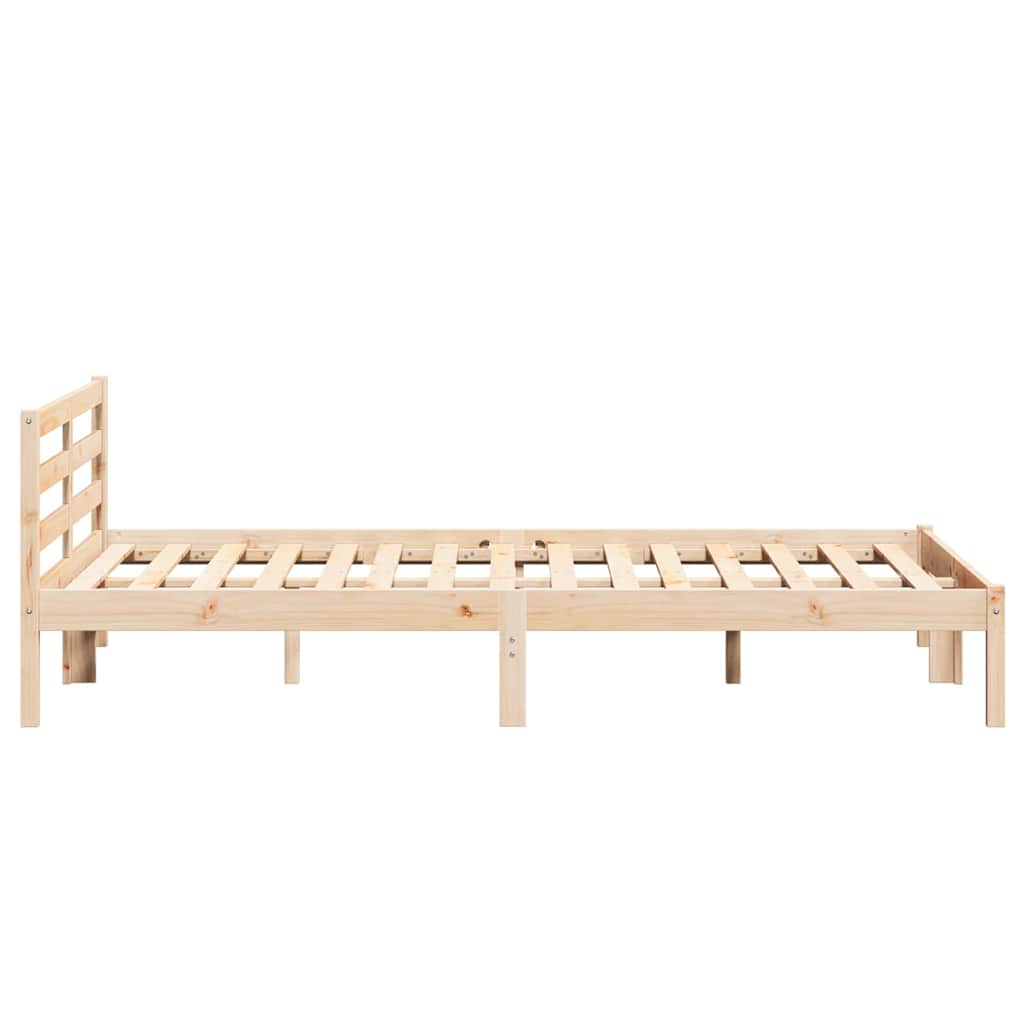 Bettrahmen Braun 215,5 x 165,5 x 69,5 cm Massivholz Kiefer