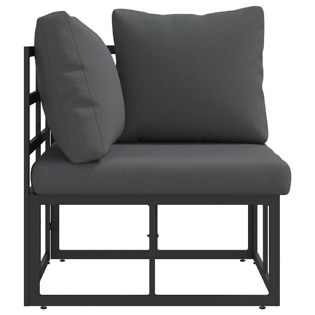 Gartenmöbel Schwarz und Anthrazit 71,5 x 71,5 x 71 cm Metall