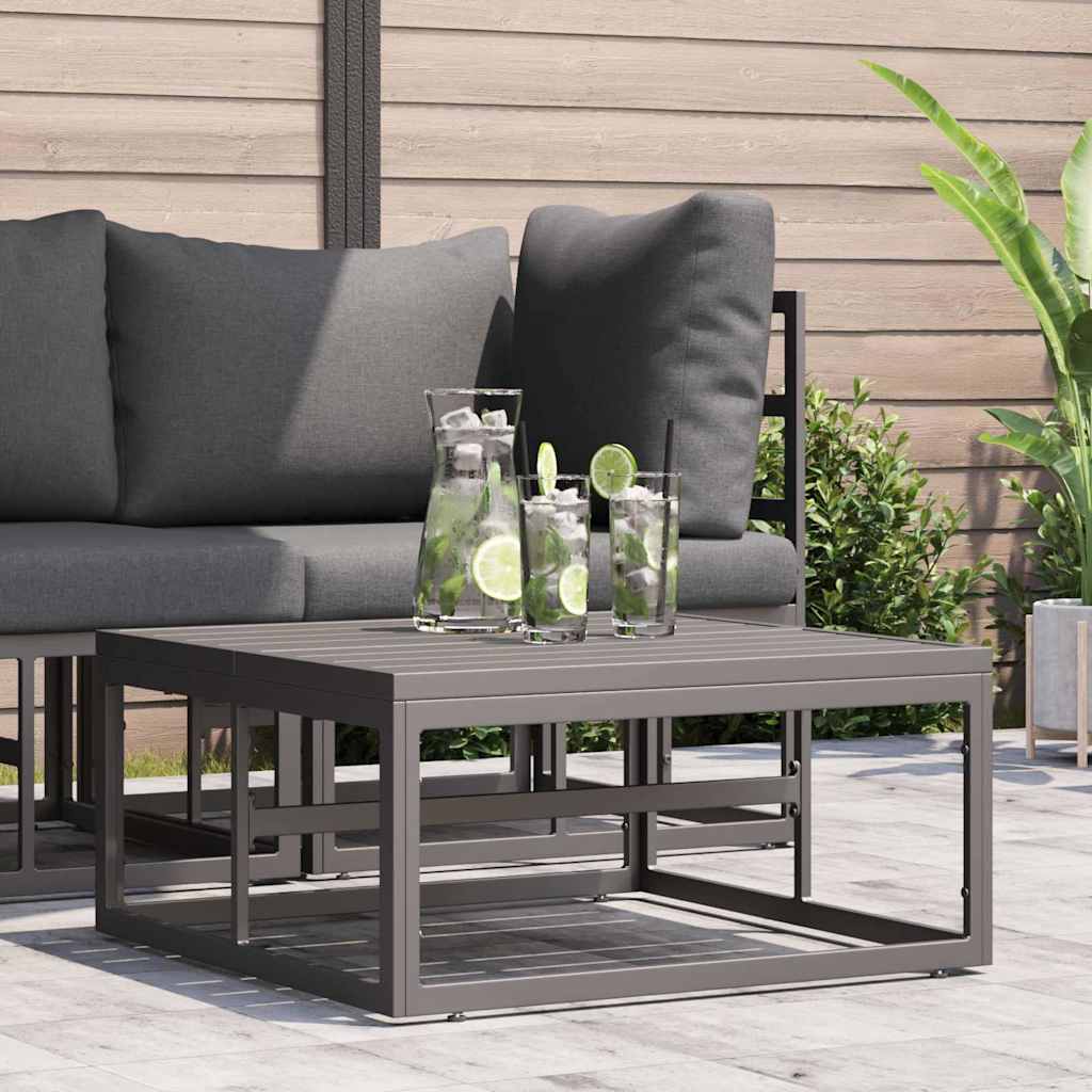 Gartenmöbel Schwarz 70 x 70 x 32 cm Metall