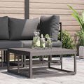 Gartenmöbel Schwarz 70 x 70 x 32 cm Metall