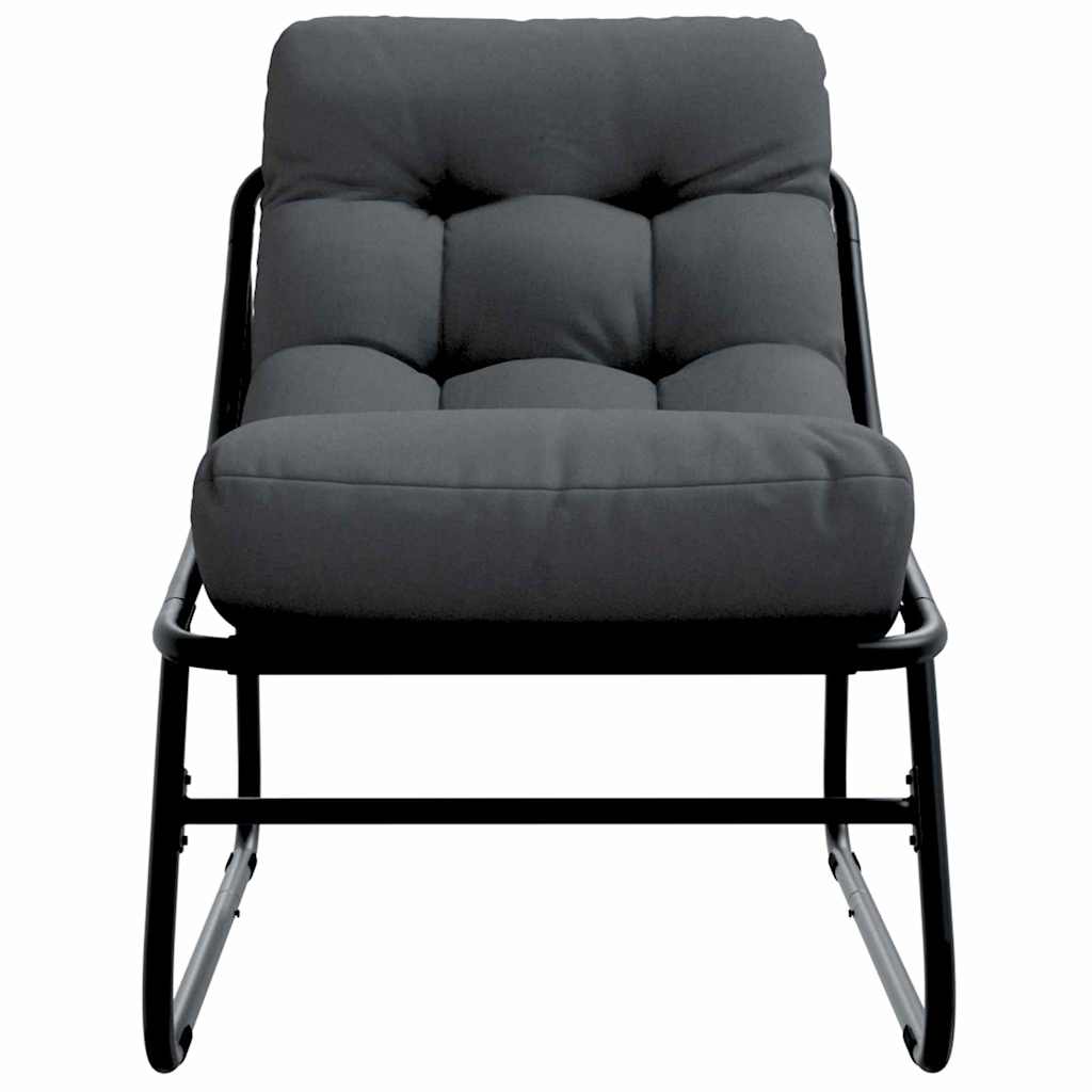 gartenmöbel mit Kissen 2 pcs Schwarz 60,5 x 81 x 71 cm
