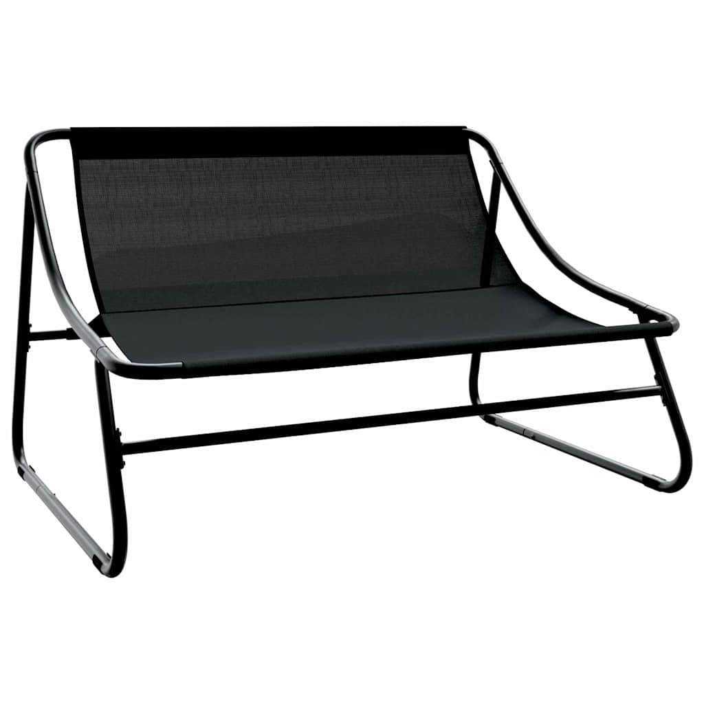 gartenmöbel Schwarz 110 x 81 x 71 cm Pulverbeschichteter Stahl