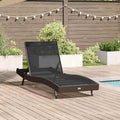 Sonnenliege 197 x 70 x 82 cm Poly-Rattan