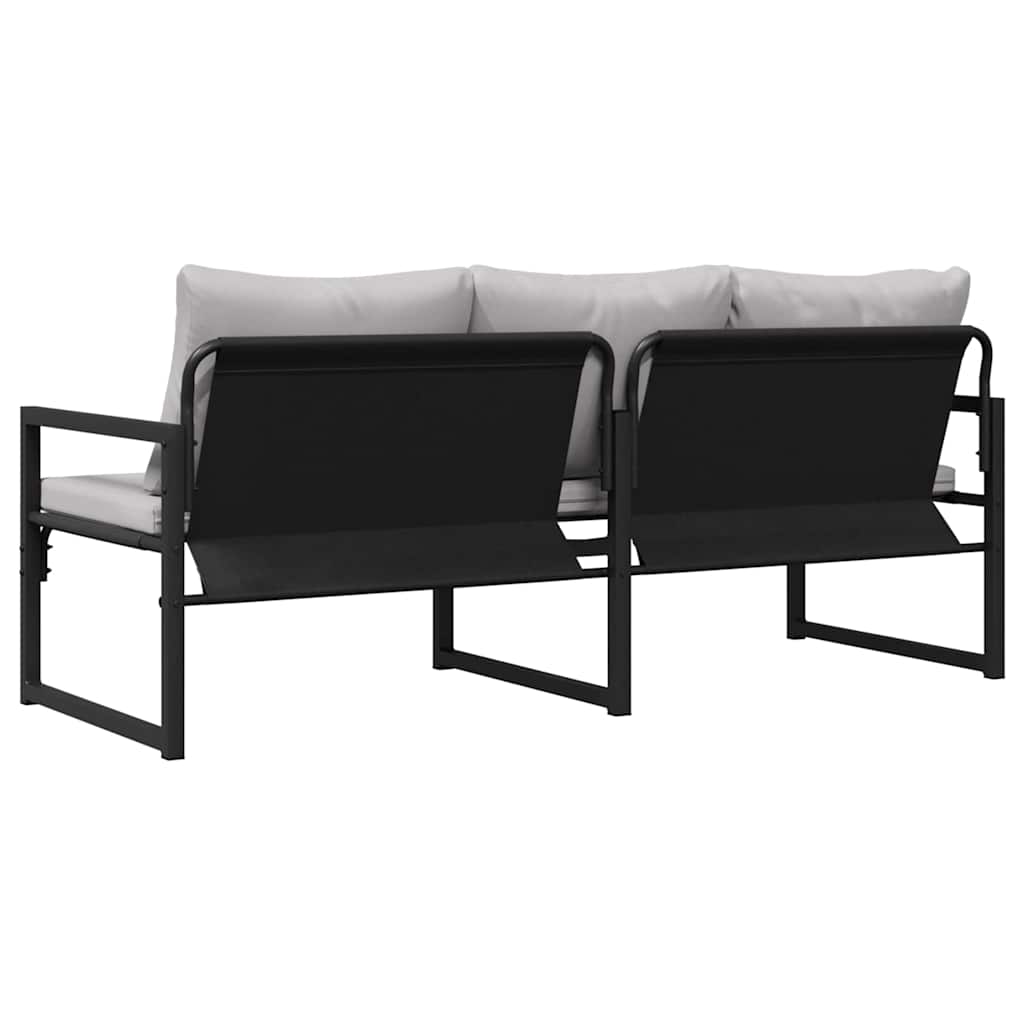 gartenmöbel mit Kissen Hellgrau 180 x 72,5 x 71 cm Polyester
