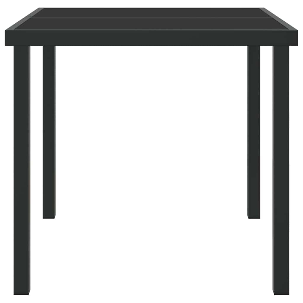 Gartentisch Schwarz 80 x 80 x 73 cm Metall