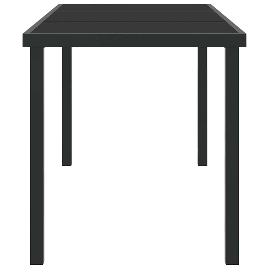 Gartentisch Schwarz 140 x 70 x 73 cm Metall