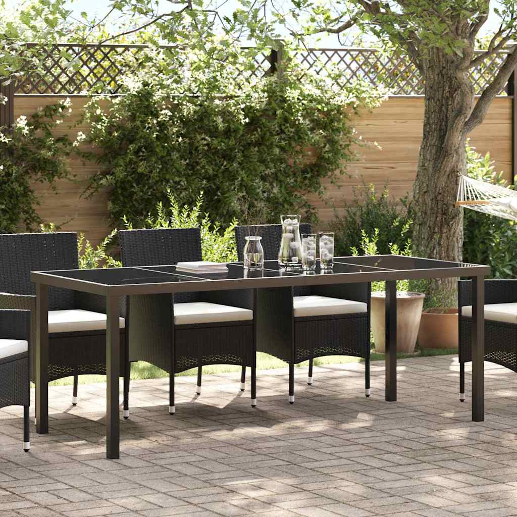 Gartentisch Schwarz 200 x 80 x 73 cm Metall