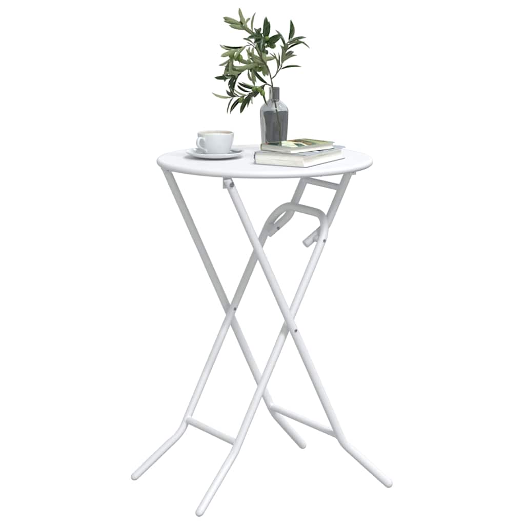 Gartentisch Weiß 50 x 50 x 72 cm Metall