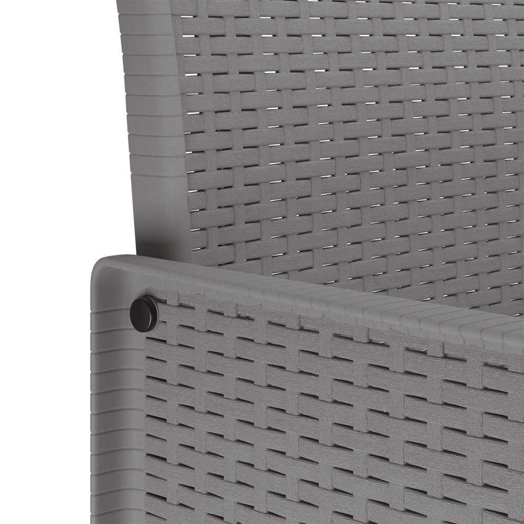 Gartenstuhl 2 pcs Hellgrau 53 x 49 x 85 cm Polypropylen