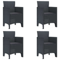 Gartenstuhl 4 pcs Anthrazit 53 x 49 x 85 cm Polypropylen