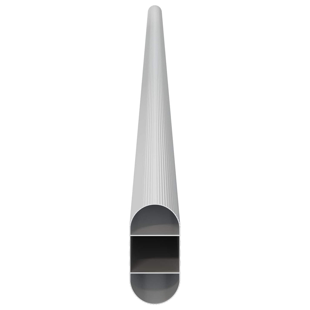 Kleiderstange 12 pcs Silber 764 x 15 x 29 mm Aluminiumlegierung