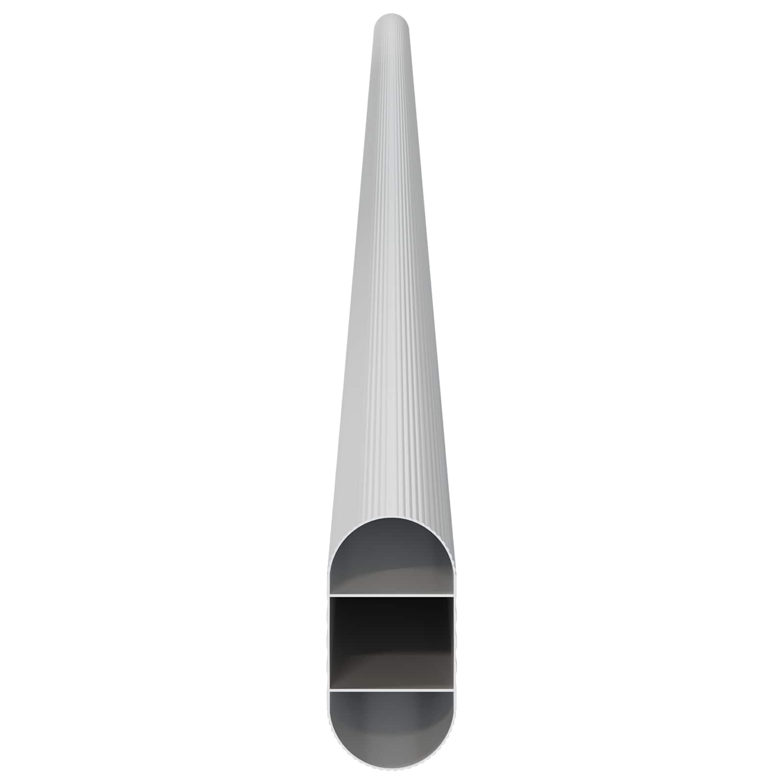 Kleiderstange 12 pcs Silber 764 x 15 x 29 mm Aluminiumlegierung