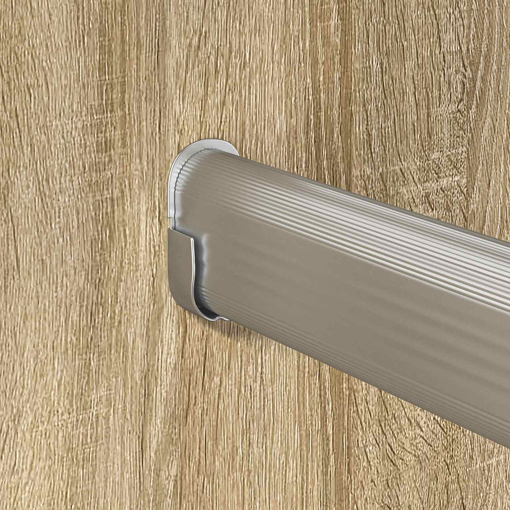 Kleiderstange 12 pcs Silber 864 x 15 x 29 mm Aluminiumlegierung
