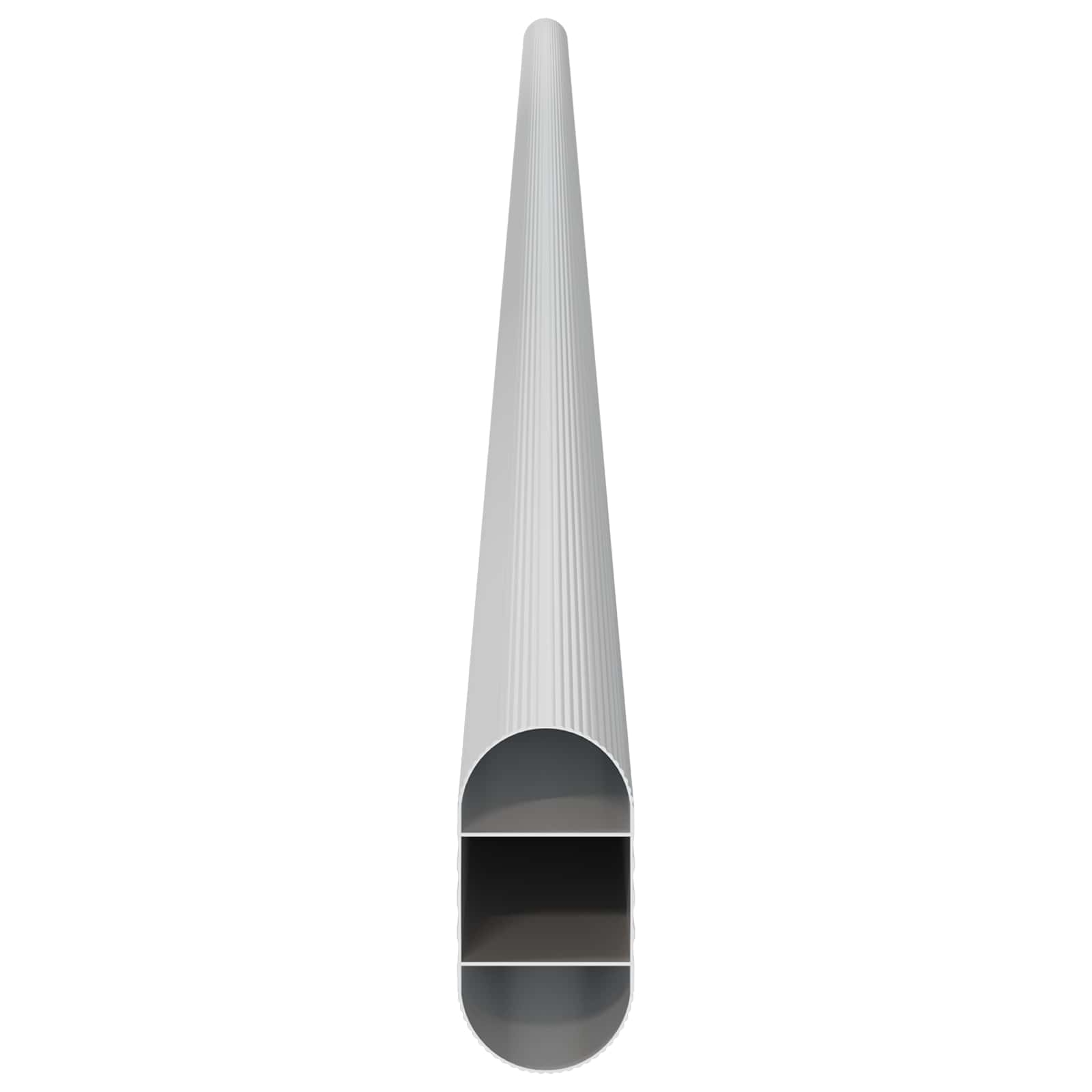 Kleiderstange 12 pcs Silber 864 x 15 x 29 mm Aluminiumlegierung