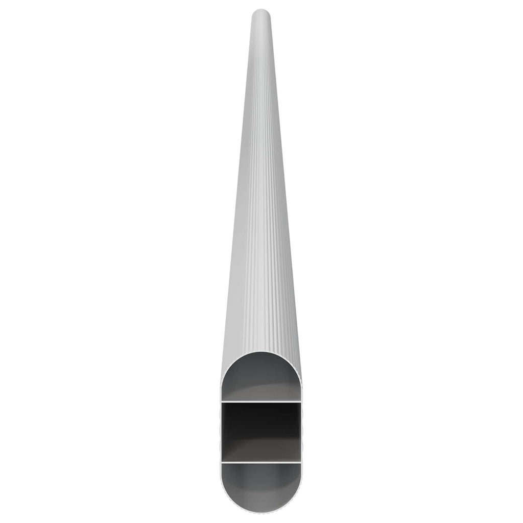 Kleiderstange 12 pcs Silber 964 x 15 x 29 mm Aluminiumlegierung